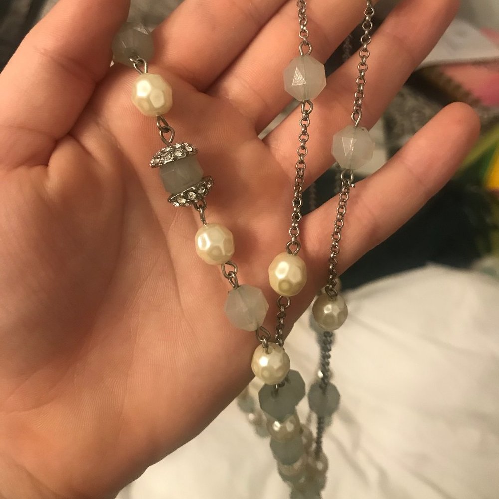 Mint Green Layered Necklace